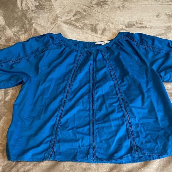 LOFT Blue Blouse - Picture 2 of 5